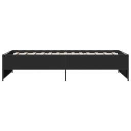 Berkfield Home Durable Bed Frame without Mattress Black 75x190 cm Small Single - thumbnail 5