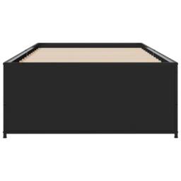 Berkfield Home Durable Bed Frame without Mattress Black 75x190 cm Small Single - thumbnail 4