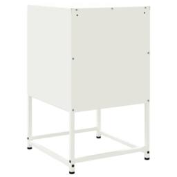 Berkfield Home Durable Bedside Cabinet White 36x39x60.5 cm Steel - thumbnail 8