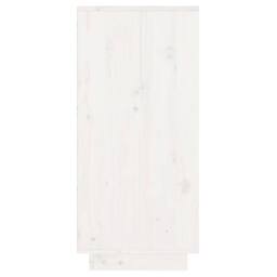 Berkfield Home Beautiful Console Cabinet White 60x34x75 cm Solid Wood Pine - Size: 60 x 34 x 75 cm - thumbnail 7