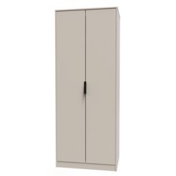 Ready Assembled 2 U Fuji 2 Door Wardrobe (Ready Assembled) in Taupe - thumbnail 3