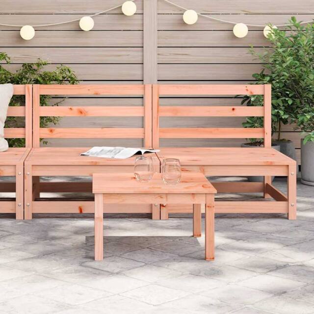 Berkfield Home Garden Sofas Armless 2 pcs 70x70x67 cm Solid Wood Douglas in Light Brown - Size: 70 x 70 x 67 cm - image 1