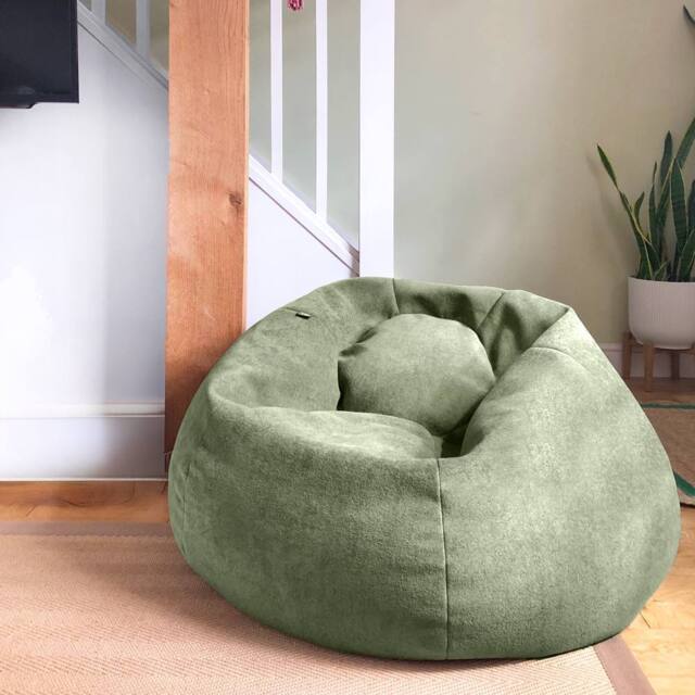 rucomfy Beanbags rucomfy Indoor Classic Velora Adult Bean Bag Chair - Bean Bag Seat in Pale Green