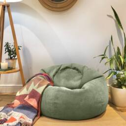 rucomfy Beanbags rucomfy Indoor Classic Velora Adult Bean Bag Chair - Bean Bag Seat in Pale Green - thumbnail 4