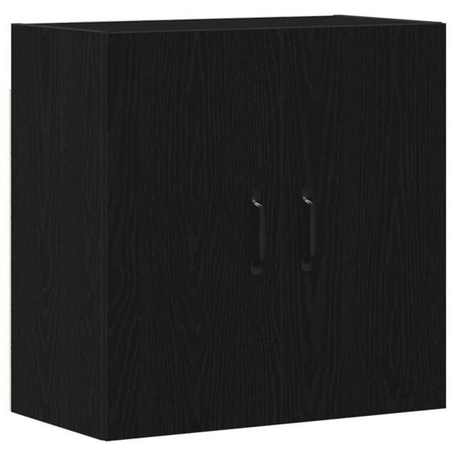 Berkfield Home Wall Cabinet Black Oak 60x31x60 cm Engineered Wood - Size: 60 x 31 x 60 cm - image 1