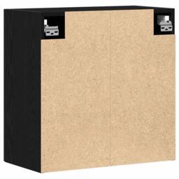 Berkfield Home Wall Cabinet Black Oak 60x31x60 cm Engineered Wood - Size: 60 x 31 x 60 cm - thumbnail 8