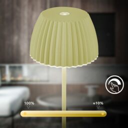 BRILONER Touch Dimmable Battery Powered Wireless Indoor Outdoor LED Table Lamp in Green - thumbnail 6