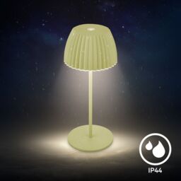BRILONER Touch Dimmable Battery Powered Wireless Indoor Outdoor LED Table Lamp in Green - thumbnail 5