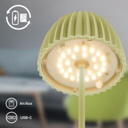 BRILONER Touch Dimmable Battery Powered Wireless Indoor Outdoor LED Table Lamp in Green - thumbnail 9