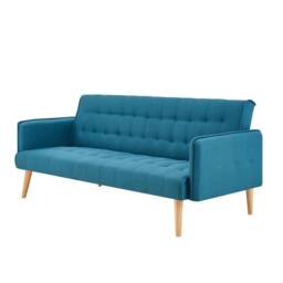 Bravich LTD Mario Sofa Bed Double Click Clack 3 Seater in Blue - thumbnail 5
