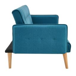 Bravich LTD Mario Sofa Bed Double Click Clack 3 Seater in Blue - thumbnail 6