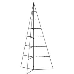 Berkfield Home Metal Christmas Tree for Decoration Black 140 cm - thumbnail 5