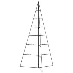 Berkfield Home Metal Christmas Tree for Decoration Black 140 cm - thumbnail 4