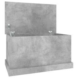 Berkfield Home Storage Box Concrete Grey 70x40x38 cm Engineered Wood - Size: 70 x 40 x 38 cm - thumbnail 2
