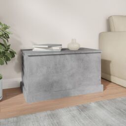Berkfield Home Storage Box Concrete Grey 70x40x38 cm Engineered Wood - Size: 70 x 40 x 38 cm - thumbnail 3