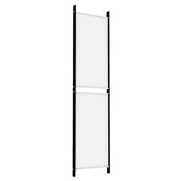 Berkfield Home 4-Panel Room Divider White 200x200 cm Fabric - thumbnail 6