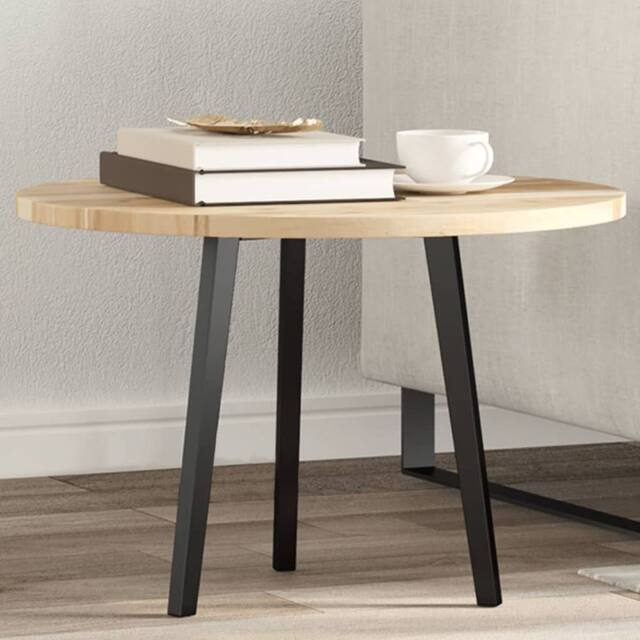 Berkfield Home Table Top Round √ò60x2 cm Solid Wood Acacia in Brown - Size: 60x2 cm - image 1