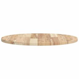 Berkfield Home Table Top Round √ò60x2 cm Solid Wood Acacia in Brown - Size: 60x2 cm - thumbnail 6