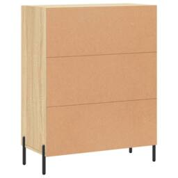 Berkfield Home Sideboard Sonoma Oak 69.5x34x90 cm Engineered Wood in Light Tan - thumbnail 8