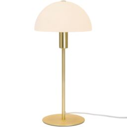 Nordlux Modern Indoor Table Lamp Brass Metal E14 Dome Shade - Mains Powered, IP20 in Gold - thumbnail 1