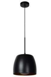 Lucide 'NOLAN' Dimmable Stylish Adjustable Classic Indoor Pendant Light 1xE27 in Black - thumbnail 2