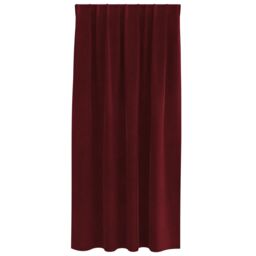 Berkfield Home Blackout Curtains with Top Tape 2 pcs Wine Red Velvet - thumbnail 3