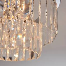 FurnitureboxUK Isabella Cut Glass Crystal Drop Ceiling Light in Silver - thumbnail 6