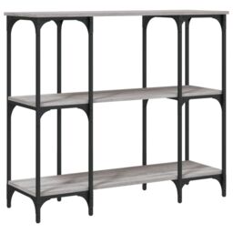 Berkfield Home Console Table Grey Sonoma 102x35x90 cm Engineered Wood - Size: 102 x 35 x 90 cm - thumbnail 2