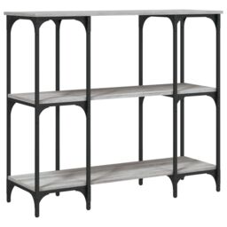 Berkfield Home Console Table Grey Sonoma 102x35x90 cm Engineered Wood - Size: 102 x 35 x 90 cm - thumbnail 6