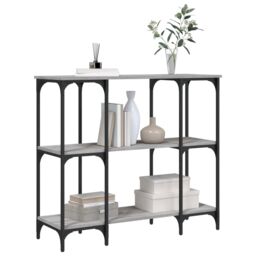 Berkfield Home Console Table Grey Sonoma 102x35x90 cm Engineered Wood - Size: 102 x 35 x 90 cm - thumbnail 3