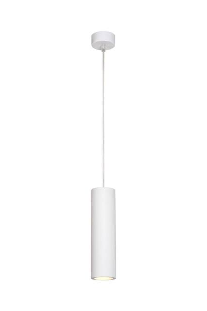 Lucide 'GIPSY' Dimmable Adjustable Indoor Slim Plaster Pendant Light 1xGU10 in White - image 1
