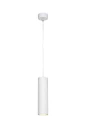 Lucide 'GIPSY' Dimmable Adjustable Indoor Slim Plaster Pendant Light 1xGU10 in White - thumbnail 1