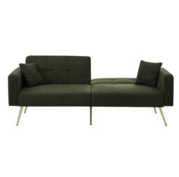 STILVORA Green Sofa Bed with Side Pockets - thumbnail 6