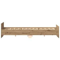 Berkfield Home Bed Frame without Mattress Artisan Oak 180x200cm Engineered Wood in Brown - Size: Super King - thumbnail 6