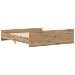 Berkfield Home Bed Frame without Mattress Artisan Oak 180x200cm Engineered Wood in Brown - Size: Super King - thumbnail 7