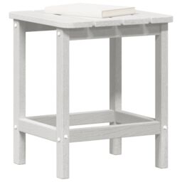 Berkfield Home Adirondack Side Table White 38x38x45 cm HDPE - Size: 38 x 38 x 45 cm - thumbnail 3