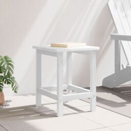 Berkfield Home Adirondack Side Table White 38x38x45 cm HDPE - Size: 38 x 38 x 45 cm - thumbnail 4