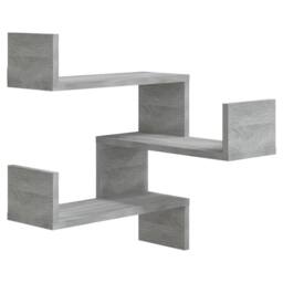 Berkfield Home Wall Corner Shelf Grey Sonoma 40x40x50 cm Engineered Wood - Size: 40 x 40 x 50 cm - thumbnail 3