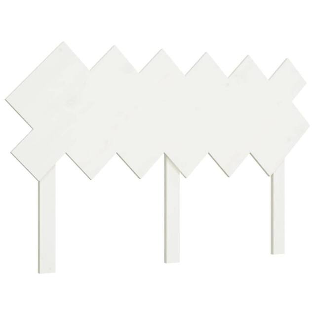Berkfield Home Bed Headboard White 132x3x81 cm Solid Wood Pine - Size: 132 x 3 x 81 cm - image 1