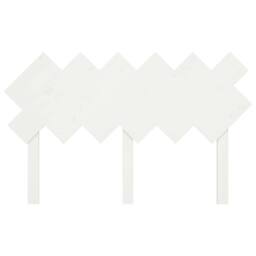 Berkfield Home Bed Headboard White 132x3x81 cm Solid Wood Pine - Size: 132 x 3 x 81 cm - thumbnail 4