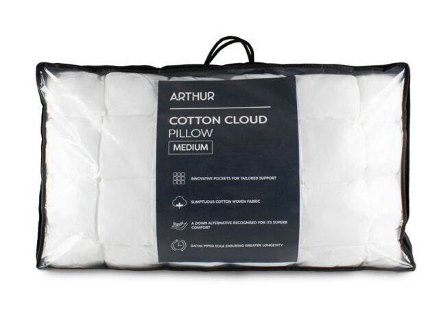 The Hotel Collection Cotton Cloud Medium Pillow in White - image 1