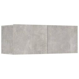 Berkfield Home 6 Piece TV Cabinet Set Concrete Grey Engineered Wood - thumbnail 6