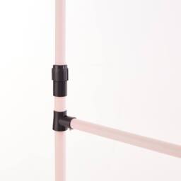 House of Home Double Clothes Rail, Extended Top Rail Adjustable Height, Pink - thumbnail 8