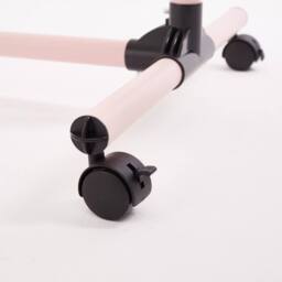 House of Home Double Clothes Rail, Extended Top Rail Adjustable Height, Pink - thumbnail 4