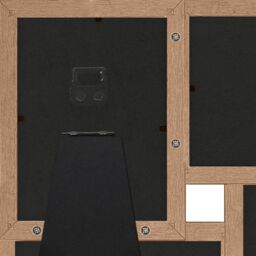 Berkfield Home Collage Photo Frame for 4x(13x18 cm) Picture Light Brown MDF - Size: 13x18 cm - thumbnail 5