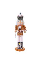 VFM e-Store Nutcracker Wooden Gingerbread Christmas Decoration 39x11. 2x9. 15 Inch in Brown