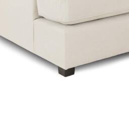 Furnishings For Less UK California Classic Fabric Beige U shaped 6 Seater Sofa + Footstool - thumbnail 3