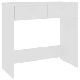 Berkfield Home Desk White 80x40x75 cm Engineered Wood - Size: 80 x 40 x 75 cm - thumbnail 2