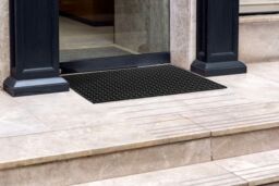 Nicoman Rubber Ring Door Mat Outdoor - Black - Size: 60 cm x 80 cm - thumbnail 2