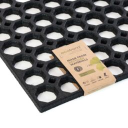 Nicoman Rubber Ring Door Mat Outdoor - Black - Size: 60 cm x 80 cm - thumbnail 6